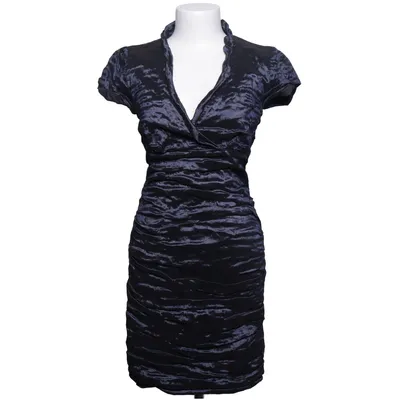 Robe de cocktail (Bleu) de MarieNoir Élasthane, Fibre métallique, Polyamide, Polyester