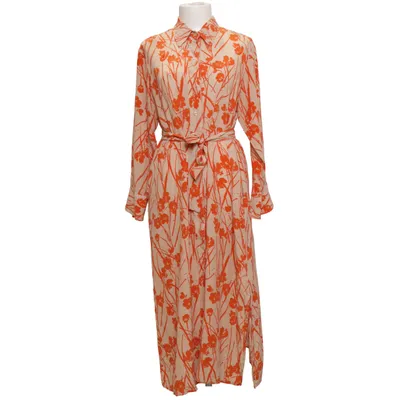 Kjole (Beige, Orange, Flerfarvet) fra Lu Li Lina Silke