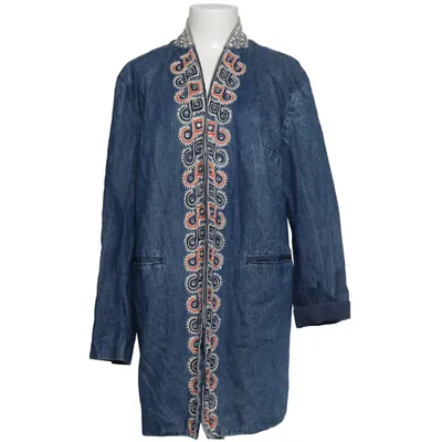 Jakke (Blå, Flerfarvet) fra Manoush Bomuld, Polyester