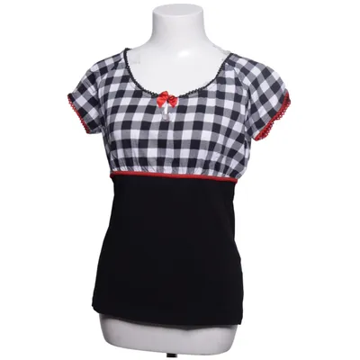 Dirndlbluse (Sort, Hvid) fra HangOwear Bomuld, Elastan