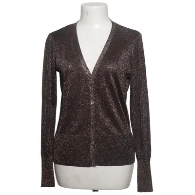 Cardigan (Brun, Guld) fra No1 Metallfiber, Polyamid, Viscose