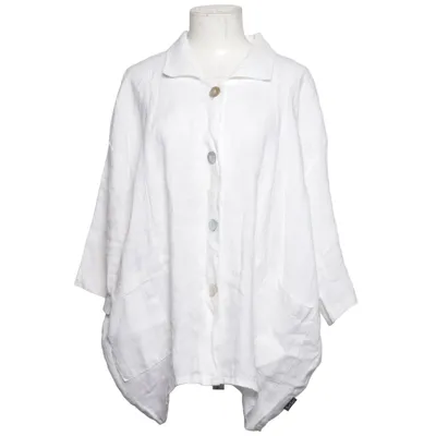 Short sleeve shirt (White) from Sarah Santos Linen