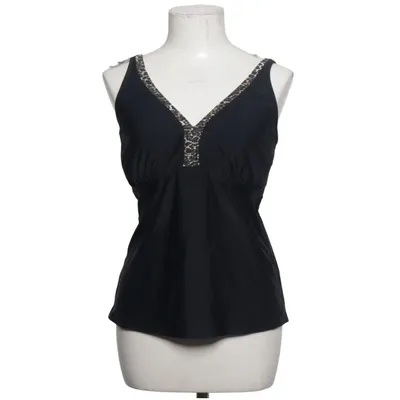 Tanktop  (Sort, Flerfarvet) fra Lascana Elastan, Polyamid