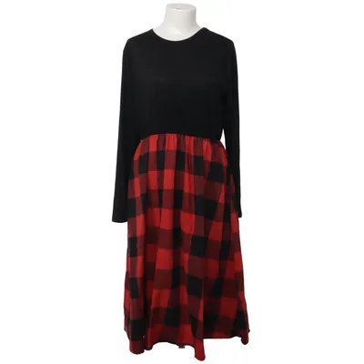 Kleid (Schwarz, Rot) von PatPat Elasthan, Polyester