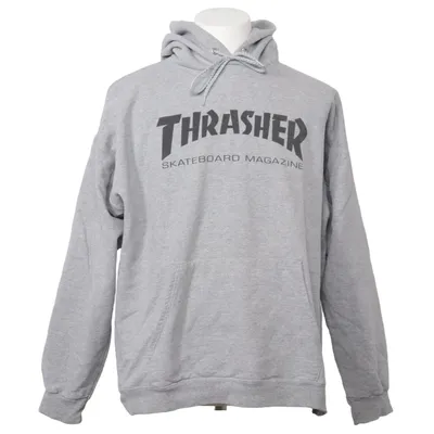 Hoodie (Gray) from Thrasher Cotton, Polyester