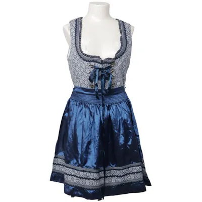 Dirndl (Blau, Weiß) von Krüger Madl Baumwolle, Polyester
