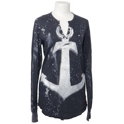Henley shirt (Blue, White) from American Apparel