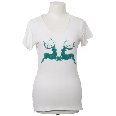 T-shirt (Vit, Blå) från Wiesnkönig Elastan, Viskos