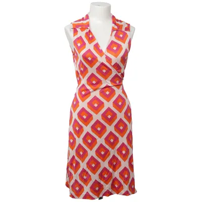 Omlottklänning (Orange, Rosa, Flerfärgad) från Diane von Furstenberg Vintage Silke