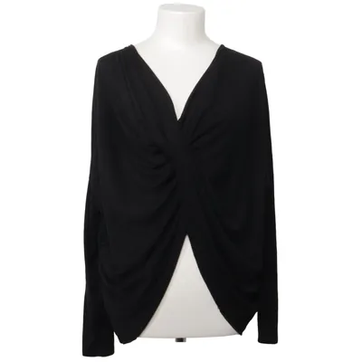 Blouse portefeuille (Noir) de H&M Mama Élasthane, Polyester, Viscose