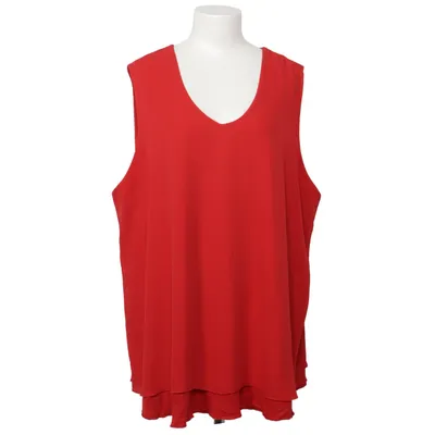 Tank Top (Red) from Samoon Elastane, Polyester, Viscose