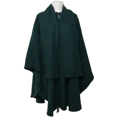 Poncho (Grün) von Peter James Kaschmir, Nylon, Wolle