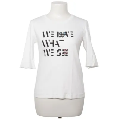 T-shirt à manches longues (Blanc) de Marc Cain Sports Coton, Élasthane