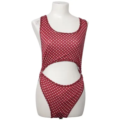 Swimsuit (Red, White) from Rebella Elastane, Recycled polyester