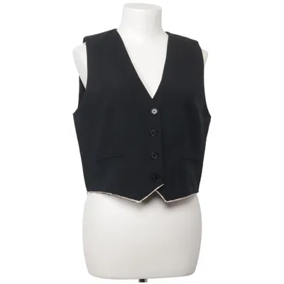 Suit vest (Black) from Zara Polyester, Wool