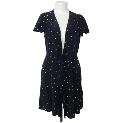 Wrap dress (Blue, White) from Sézane Silk, Viscose