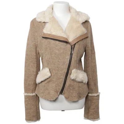 Shearling jacket (Beige) from Holly Bracken Acrylic, Polyester