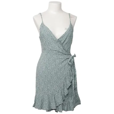 Wrap dress (Green, White) from Kaido Viscose