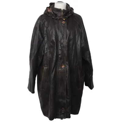 Ledermantel (Braun) von Woodlands Leather Leder, Polyester