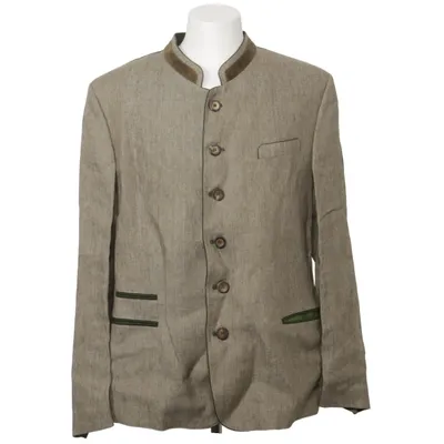 Kavaj (Beige, Grön) från Allwerk Linne, Viskos