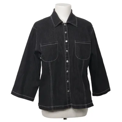 Jeansskjorta (Grå) från Calypso Bomull, Elastan, Polyester