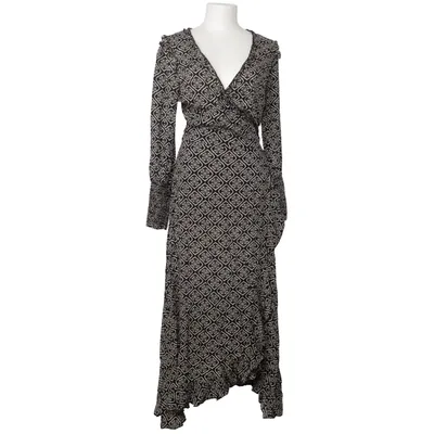 Wrap dress (Black, White) from Isla Ibiza Bonita Viscose