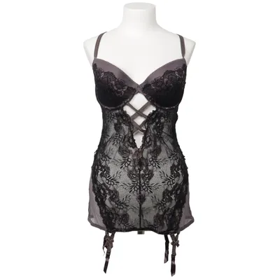 Bustier (Zwart, Lila) van Jette Elastaan, Polyamide, Viscose