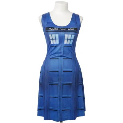 Klänning (Police Box) från Blackmilk Elastan, Polyester