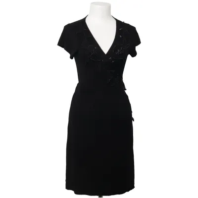 Wrap dress (Black) from Uttam London Viscose