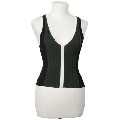 Tanktop (Zwart, Groen, Wit) van Zara Knit