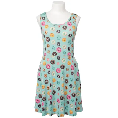Kjole (Blå, Flerfarvet) fra Retrolicious Elastan, Polyester