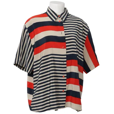 Kortärmad skjorta (Blå, Röd, Beige, Flerfärgad) från Yarell Polyester