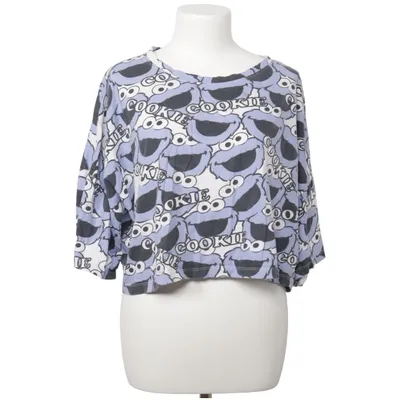 T-shirt (Bleu, Blanc, Noir) de Sesame Street Coton