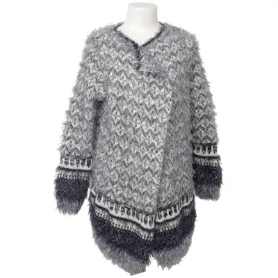 Cardigan (Grijs, Wit, Blauw) van Yessica