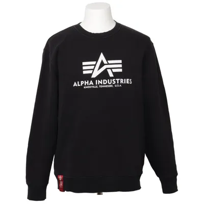 Sweatshirt (Noir) de Alpha Industries Coton, Polyester