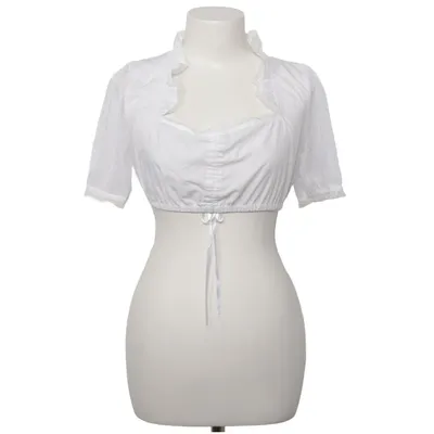Dirndlbluse (Hvid) fra Brandl Tracht Bomuld, Polyester