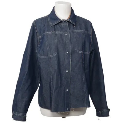 Denimjakke (Blå, Brun) fra Mesh Fashion Bomuld, Polyester