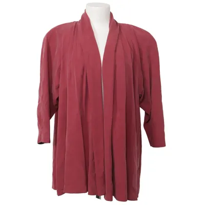 Blazer (Rood) van Vittoria Verani Acetaat, Zijde