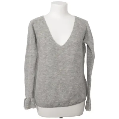 Trui (Grijs) van La Maille Sézane Alpacawol, Mohair, Polyamide
