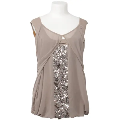 Top (Beige) from Odeon Polyester, Viscose