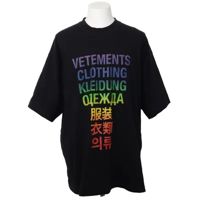 T-shirt (Noir/Arc-En-Ciel) de Vetements Coton