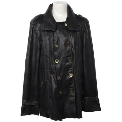 Veste longue en cuir (Noir) de Denver