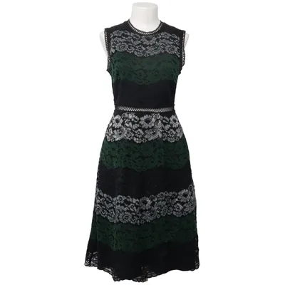 Dress (Black, Green, Silver) from Ted Baker Cotton, Polyamide, Polyester