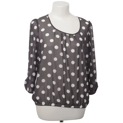 Blouse (Brown, White) from Alba Moda