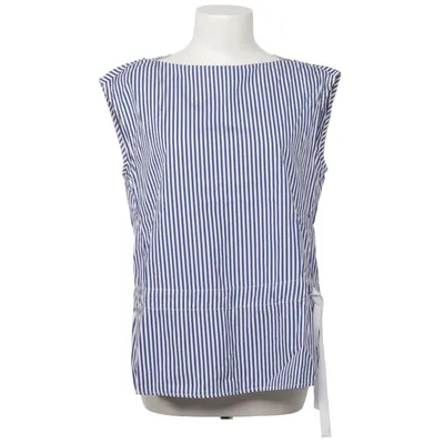Top (Blauw, Wit) van Rena Marx Katoen