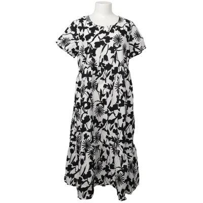 Robe longue (Noir, Blanc) de Buykud Coton