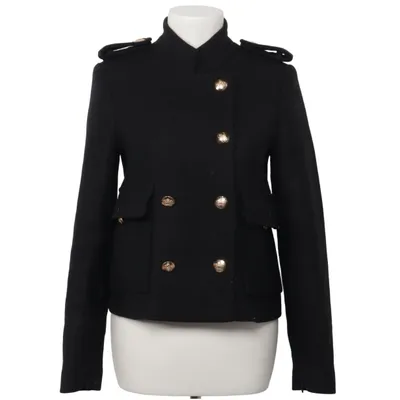 Pea coat (Black) from Zara