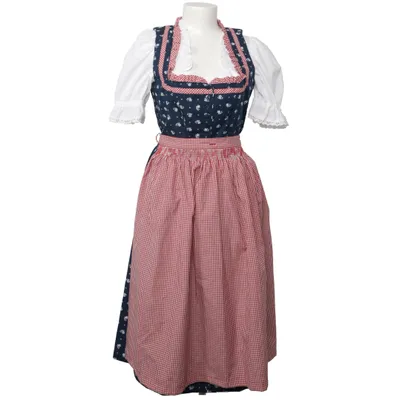 Dirndl (Blau, Rot, Weiß) von NABER Collection Baumwolle, Polyester
