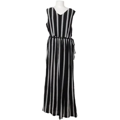 Långklänning (Svart, Vit) från Iska Elastan, Polyester