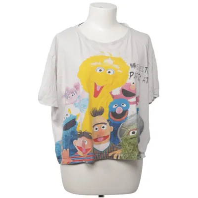 T-shirt (Blanc, Multicolore) de Sesame Street Coton, Élasthane